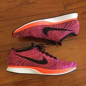 Nike Flynit Racer Hyper Orange Mens 10